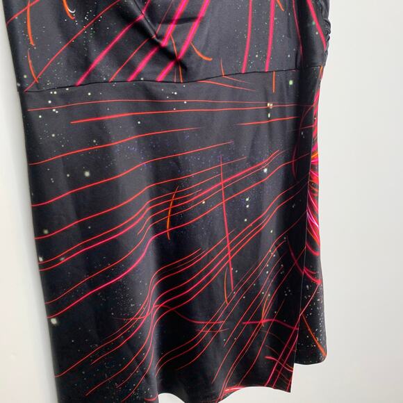 Retrofete Ariella Silk-blend Mini Dress In Black Fireworks Womens Medium - Picture 5 of 16